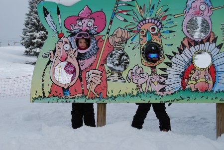 Indians wandering the slopes of Les Gets